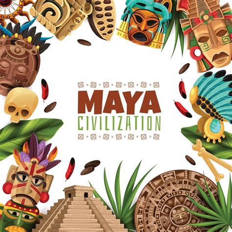 cultura maya dibujos